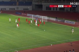 [进球视频] U16国足遭3-3绝平！吉尔吉斯斯坦头球破门